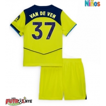 Camiseta Tottenham Hotspur Micky van de Ven #37 Tercera Equipación para niños 2025-26 manga corta (+ pantalones cortos)